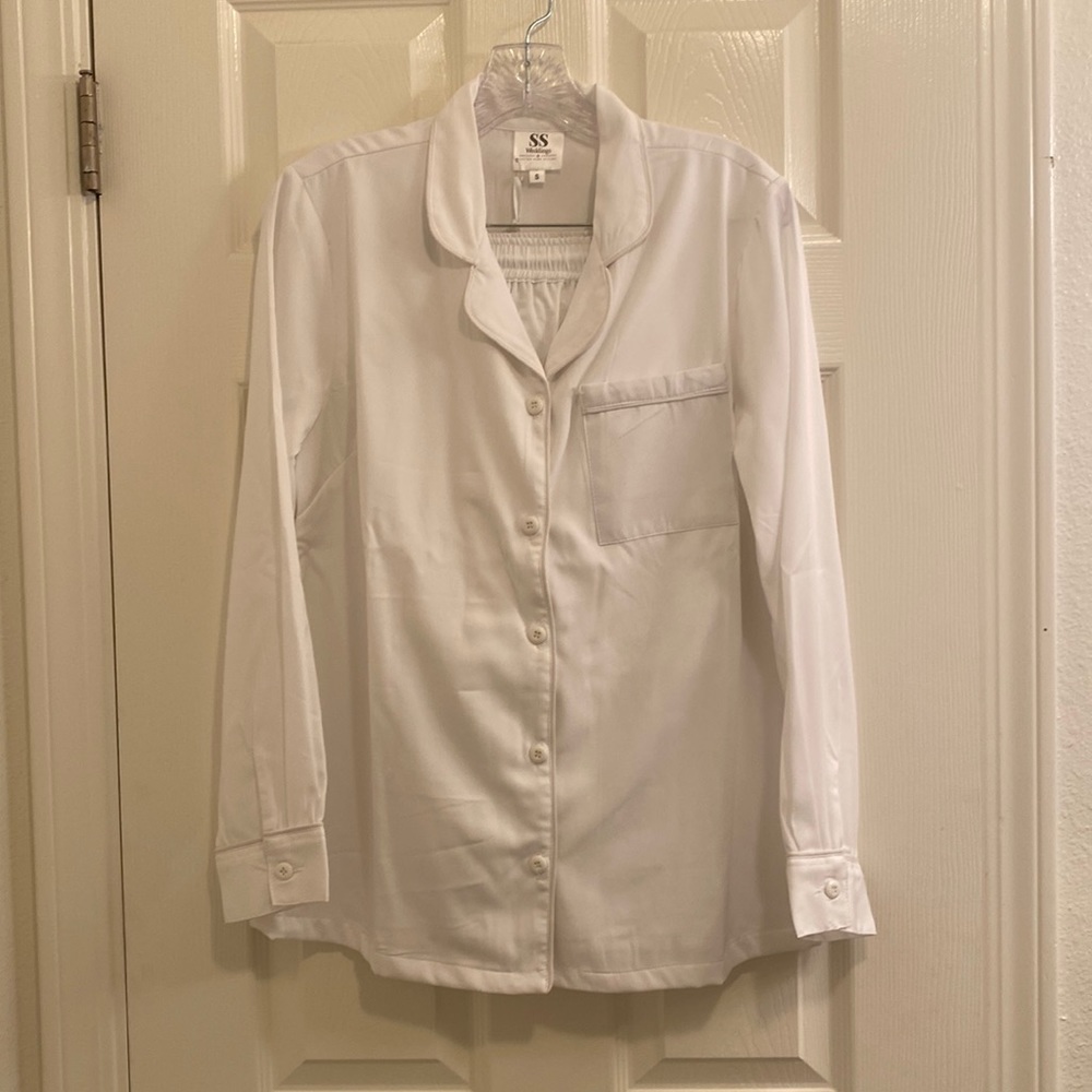 SS Weddings White Pajama Set for Bride